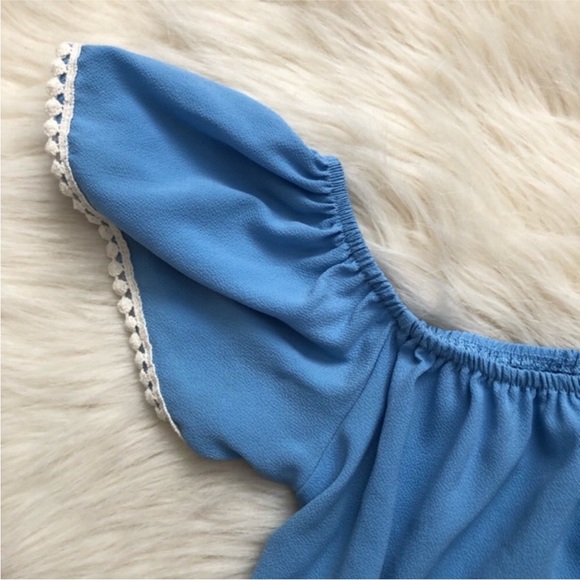 Papaya Off the Shoulder Crop Top - Picture 3 of 5